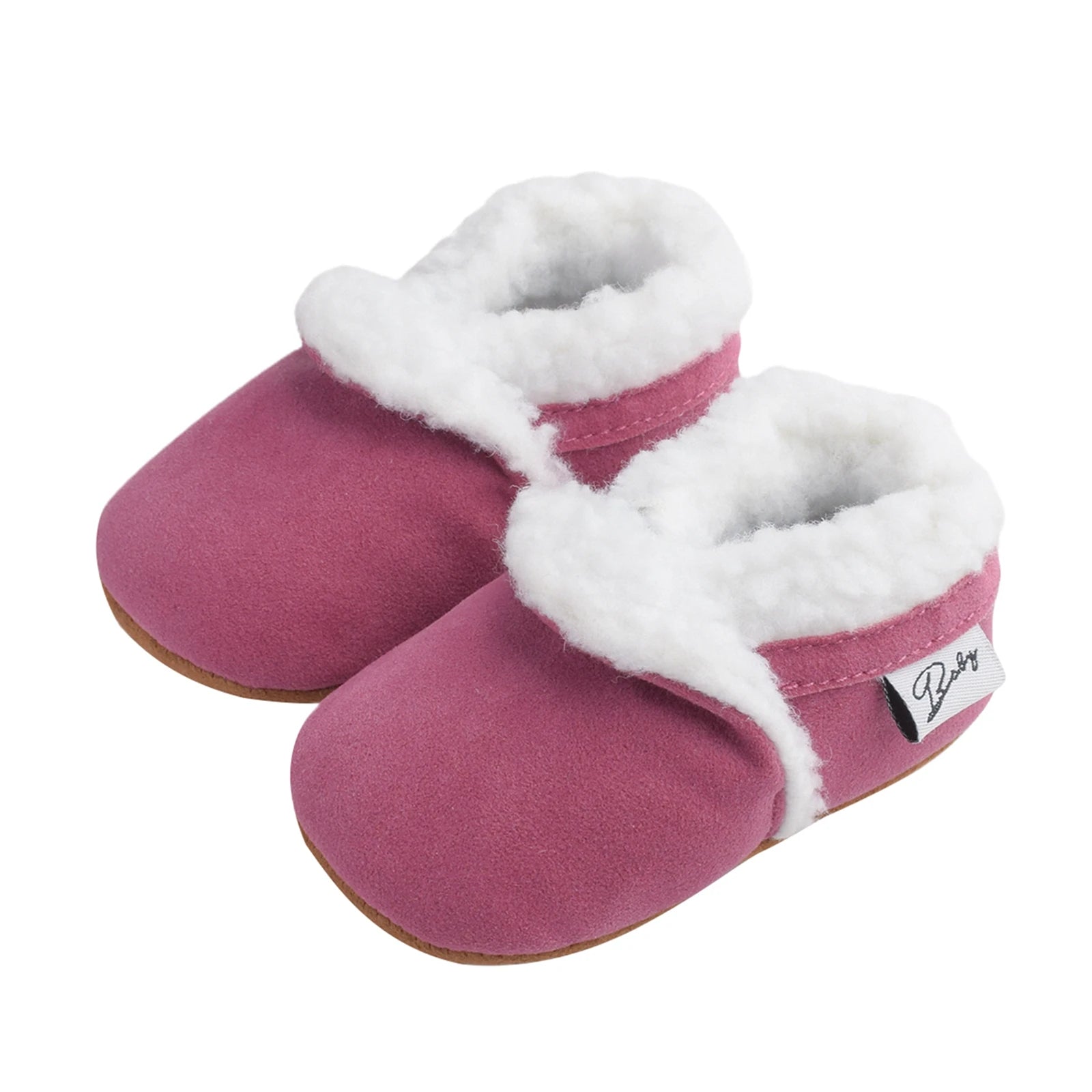 Citgeett Autumn 0-18M Newborn Baby Casual Shoes Winter Warm Fur Non-Slip Rubber Sole Boots Infant Prewalkers
