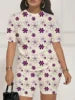 Trendy Summer Shorts Set for Women - Moisture-Wicking T-Shirt & Lightweight Shorts