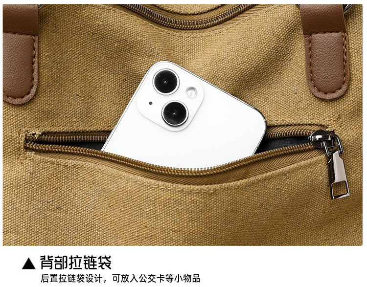 Women's Handbag Women's Shoulder Bag Fashion Purse Vintage CANVAS Bag Large Capacity Handbag Inclined Shoulder Bag Mom's Bag