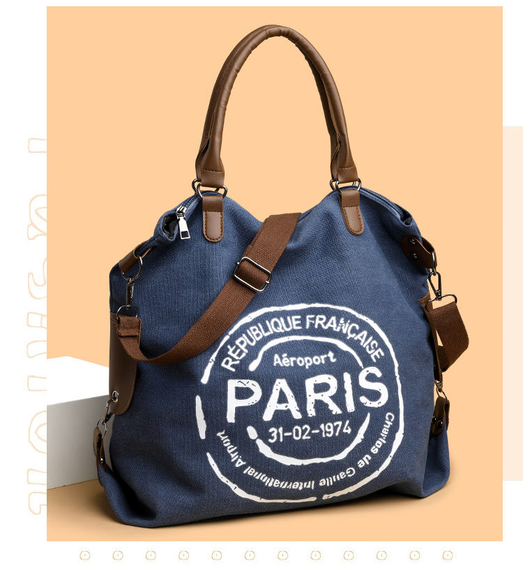 Women's Handbag Women's Shoulder Bag Fashion Purse Vintage CANVAS Bag Large Capacity Handbag Inclined Shoulder Bag Mom's Bag