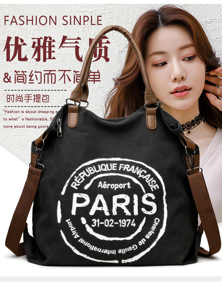 Women's Handbag Women's Shoulder Bag Fashion Purse Vintage CANVAS Bag Large Capacity Handbag Inclined Shoulder Bag Mom's Bag