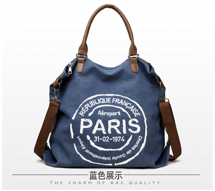 Women's Handbag Women's Shoulder Bag Fashion Purse Vintage CANVAS Bag Large Capacity Handbag Inclined Shoulder Bag Mom's Bag