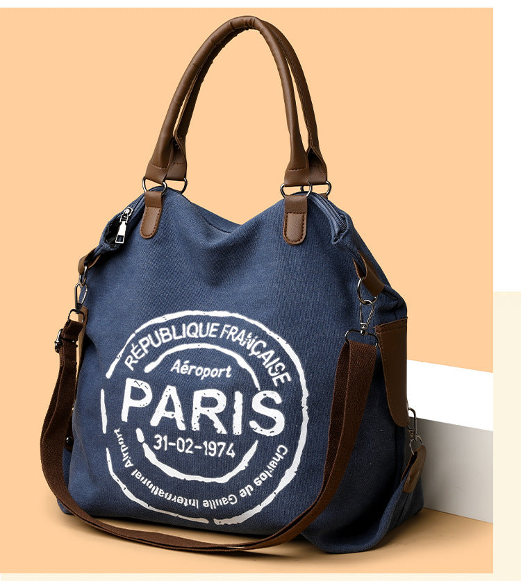 Women's Handbag Women's Shoulder Bag Fashion Purse Vintage CANVAS Bag Large Capacity Handbag Inclined Shoulder Bag Mom's Bag