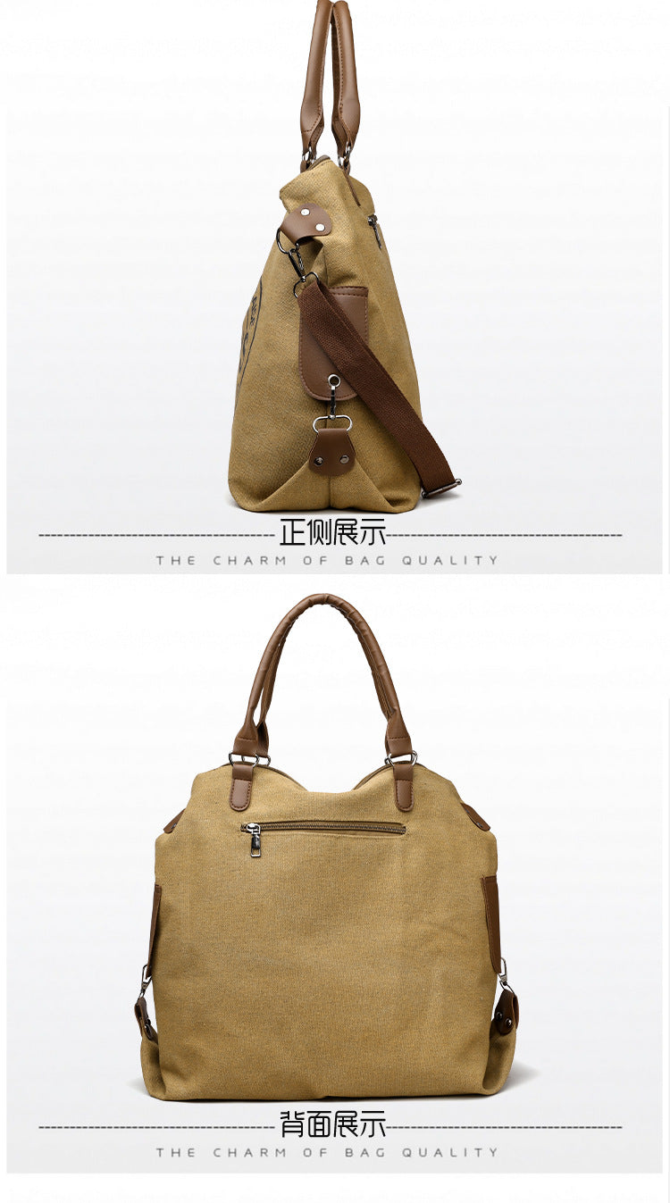 Women's Handbag Women's Shoulder Bag Fashion Purse Vintage CANVAS Bag Large Capacity Handbag Inclined Shoulder Bag Mom's Bag