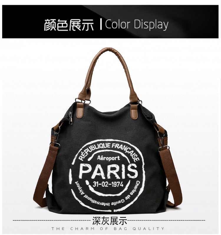 Women's Handbag Women's Shoulder Bag Fashion Purse Vintage CANVAS Bag Large Capacity Handbag Inclined Shoulder Bag Mom's Bag