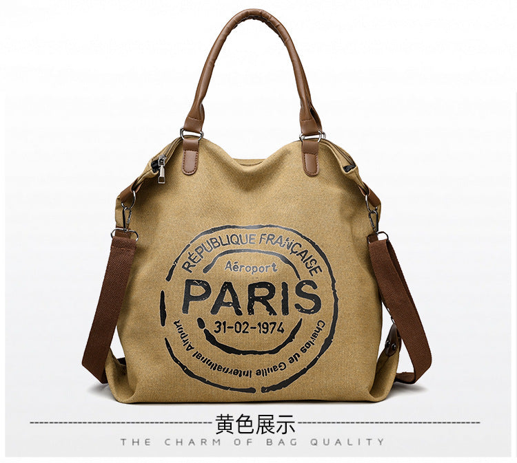 Women's Handbag Women's Shoulder Bag Fashion Purse Vintage CANVAS Bag Large Capacity Handbag Inclined Shoulder Bag Mom's Bag