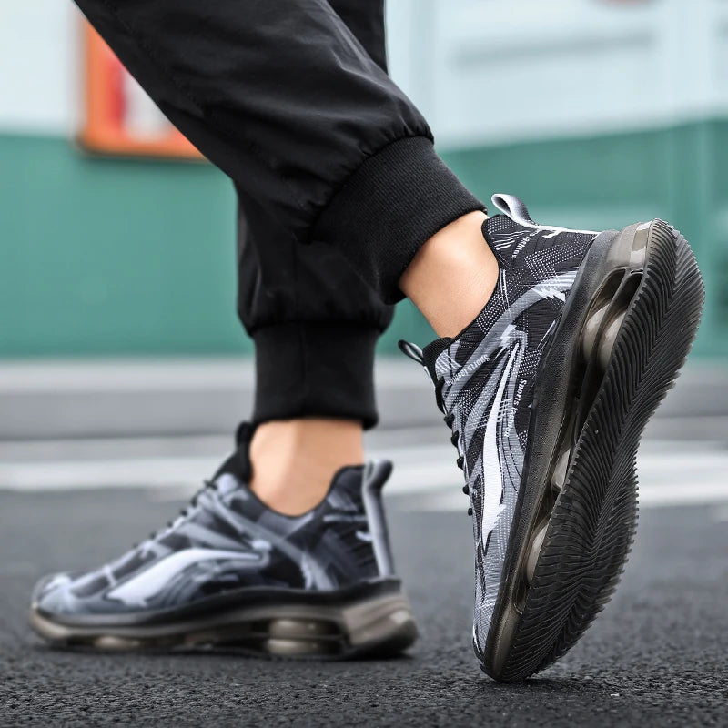 Men's Fashionable Basketball Shoes, with Air Cushioning, Comfortable and Non-Slip, Breathable and Shock-Absorbing,