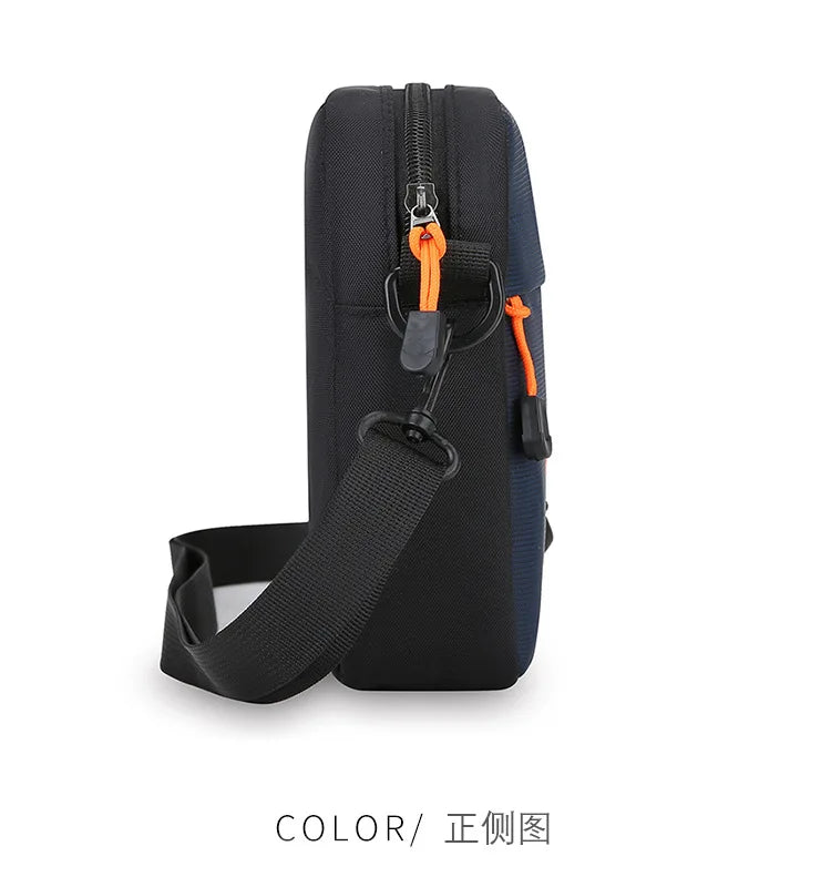 Men's Business Shoulder Bag Casual Man's Messenger Bag Durable Male Handbag Waterproof Oxford Cloth Bag Mini Mobile Phone Bags