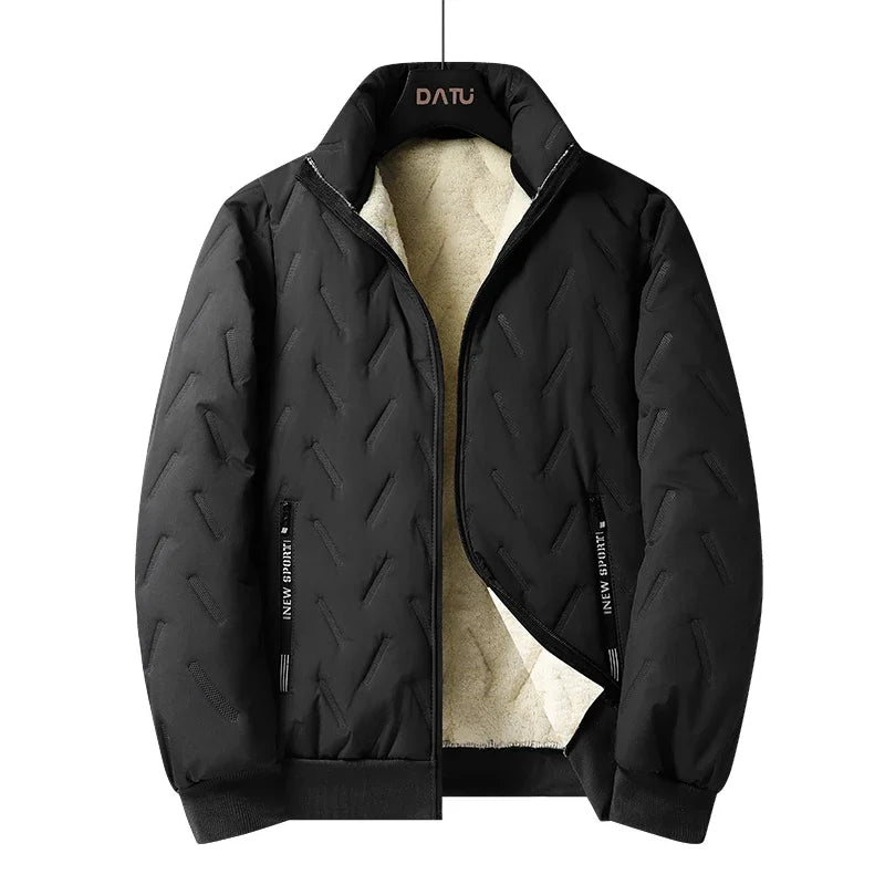 New Men's Windproof Jackets Coats Water-Resistant Casual Zipper Hight Weight Parkas Athletic Outdoor Warm Thick Streetwear