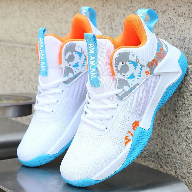 Basketball Shoes for Men High-top Sports Cushioning Hombre Athletic Male Shoes Comfortable Black Sneakers zapatillas Hot Sales