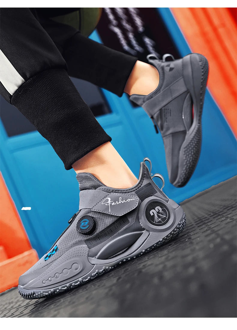 Men's Basketball Shoes Breathable Cushioning Non-Slip Wearable Runing Shoes Gym Training Athletic Basketball Sneakers for Women