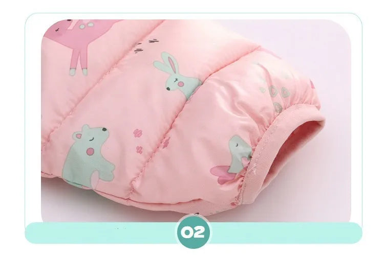 Kids Dinosaur Hooded Winter Jacket