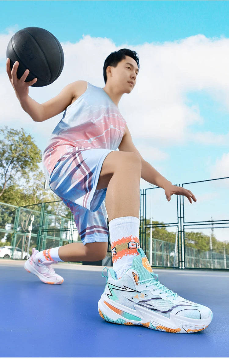 New Men Basketball Shoes Original Breathable Comfortable Non-Slip Training Sports Basketball Sneakers Shoes zapatillas hombre