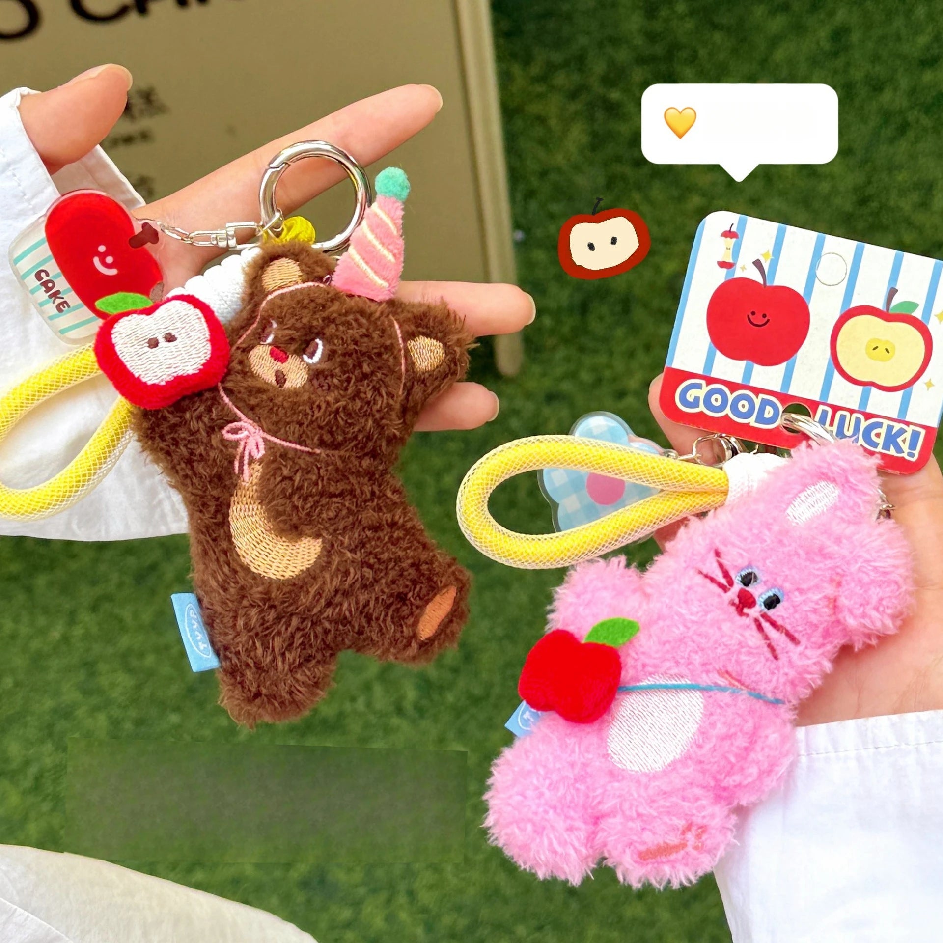 Lovely  Pet Doll Pendant Backpack Keychain Versatile Pendant Girlfriend Couple Small Gift 2025