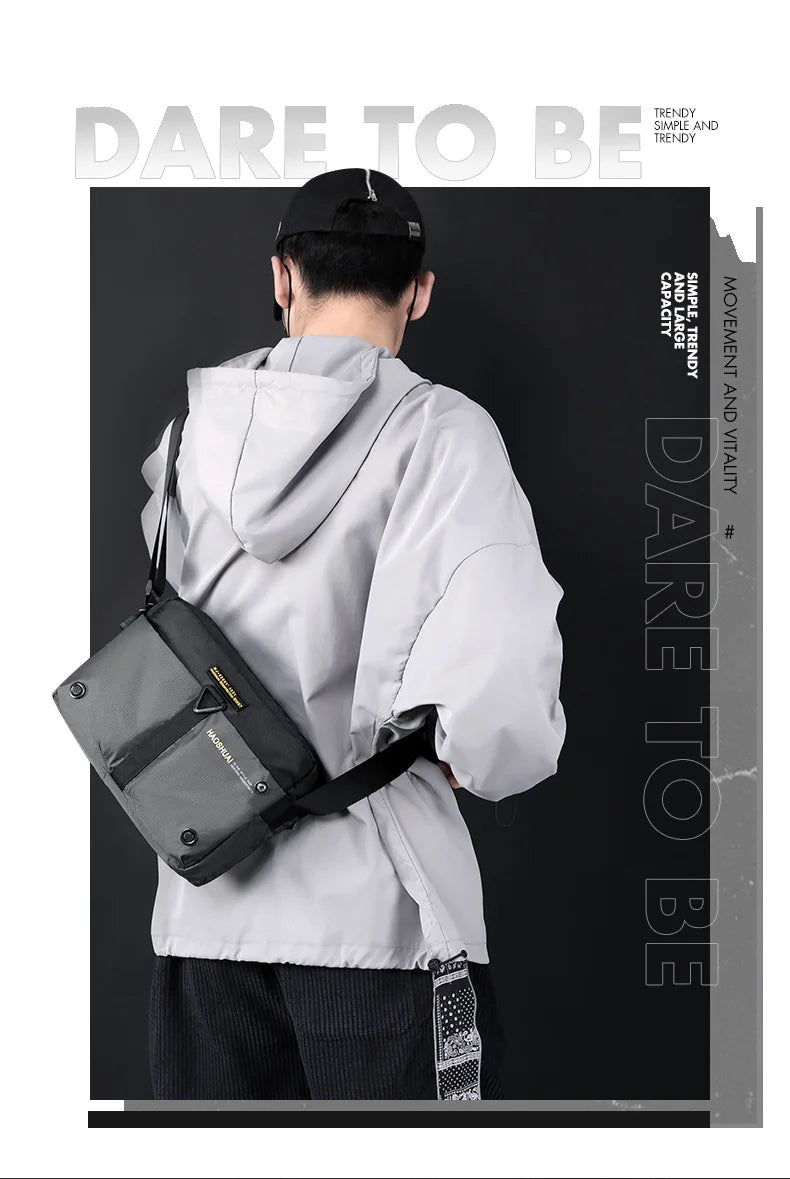 2025 New Men Messenger Bag Waterproof Nylon Small Satchel Shoulder bag Casual Travel Crossbody bags For Male Belt Handbag Man 가방