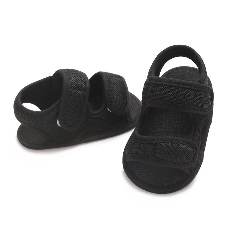 Baby Boy Sandals Soild Color Breathable Anti-Slip Shoes Toddler Soft Soled Walking Shoe First Walkers 0-18 Monthes