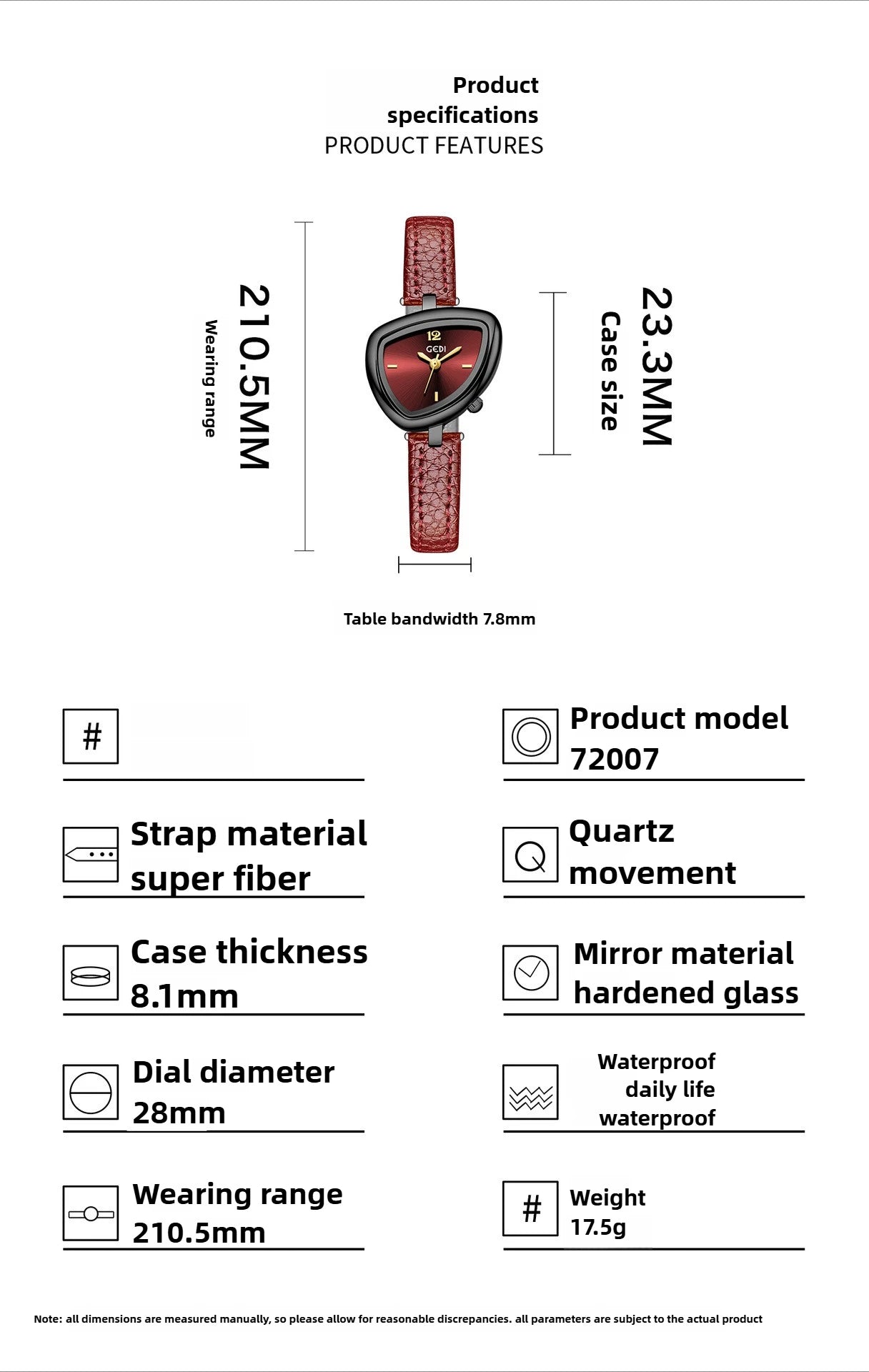 Luxury Design: Unusual Watch with Triangular Fashion and Sophisticated Style Fashionable Quartz Stainless Steel Watch Gift