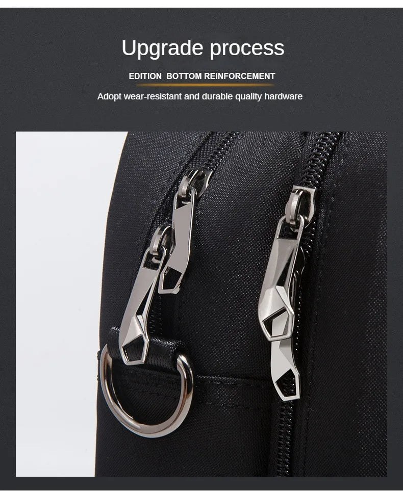 Men's Handbag Custom Image With Printed Logo Name  Business Briefcase15.6-17.3inch Nylon Waterproof Laptop Bag