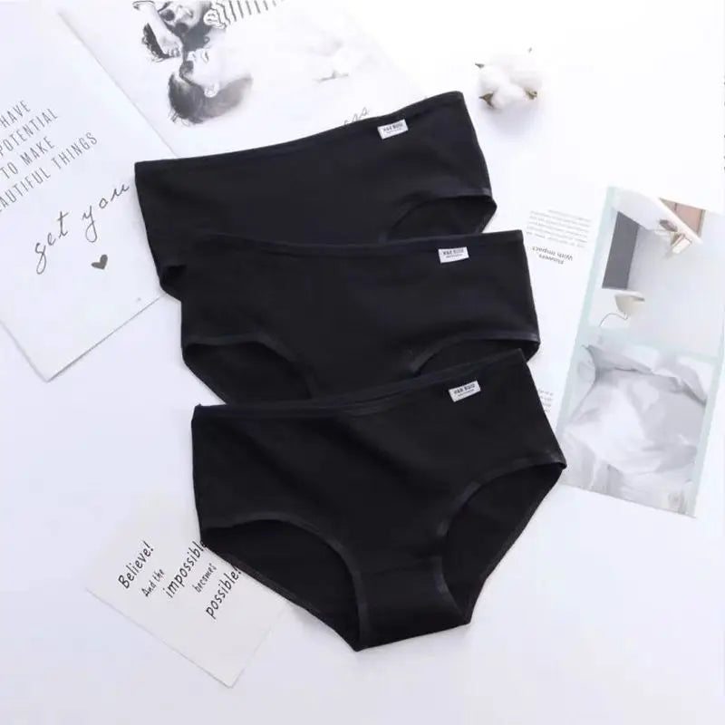 4Pc Teens Teenage Panties Kids Underwear Children Cotton Kids Girls Solid Color Puberty 10-16years
