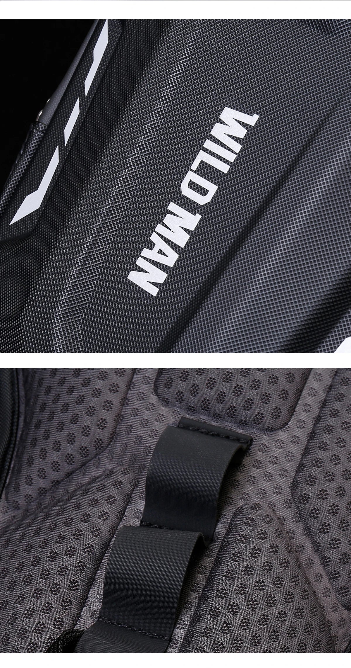 WILD MAN Motorcycle Leg Bag for Men - Riding Waist Bag, Biker Motorcycle Hard Shell Bag, Sports Messenger Bag, Travel Equipment