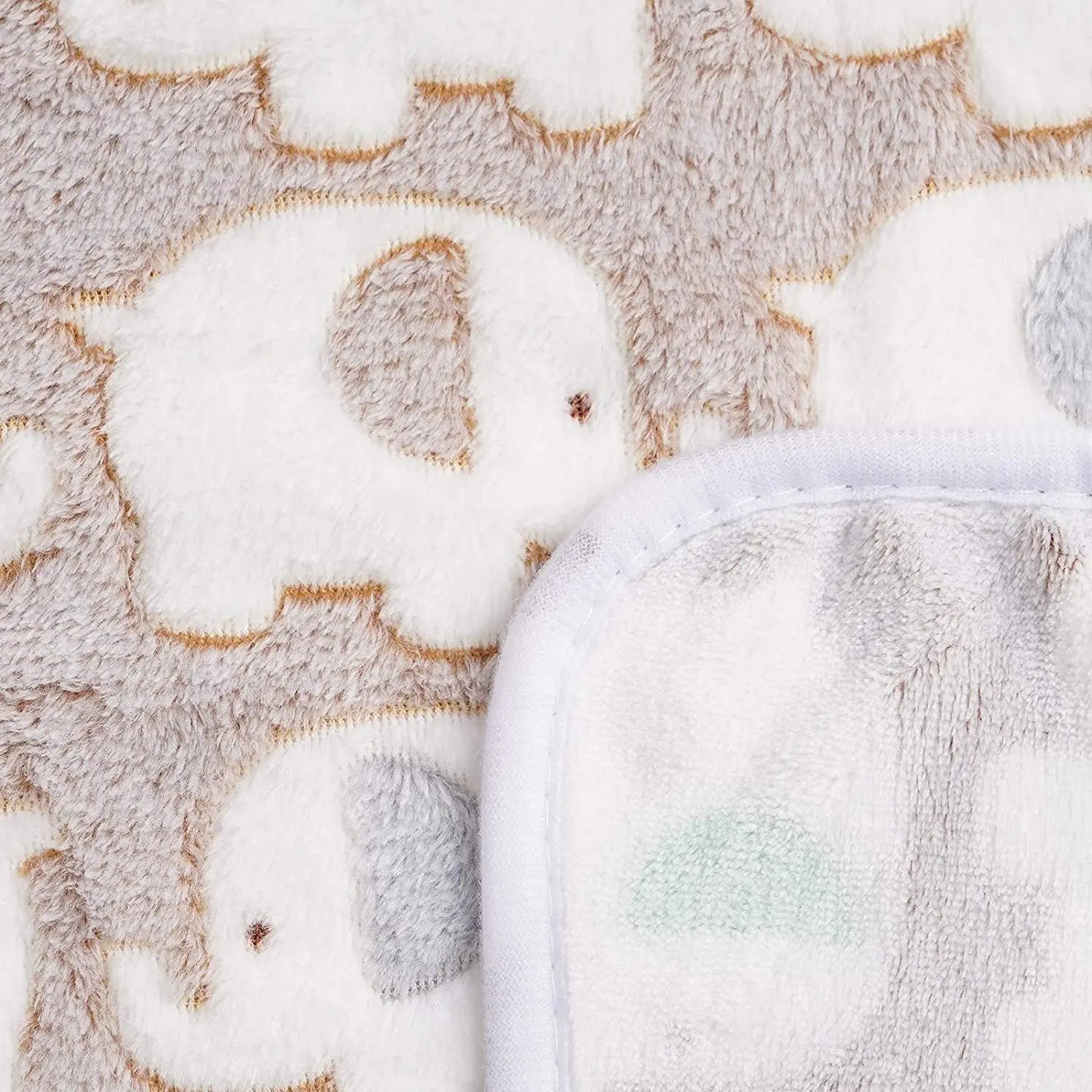 ✅ Cute Elephant Baby Blanket – Soft Coral Fleece Swaddle & Stroller Blanket