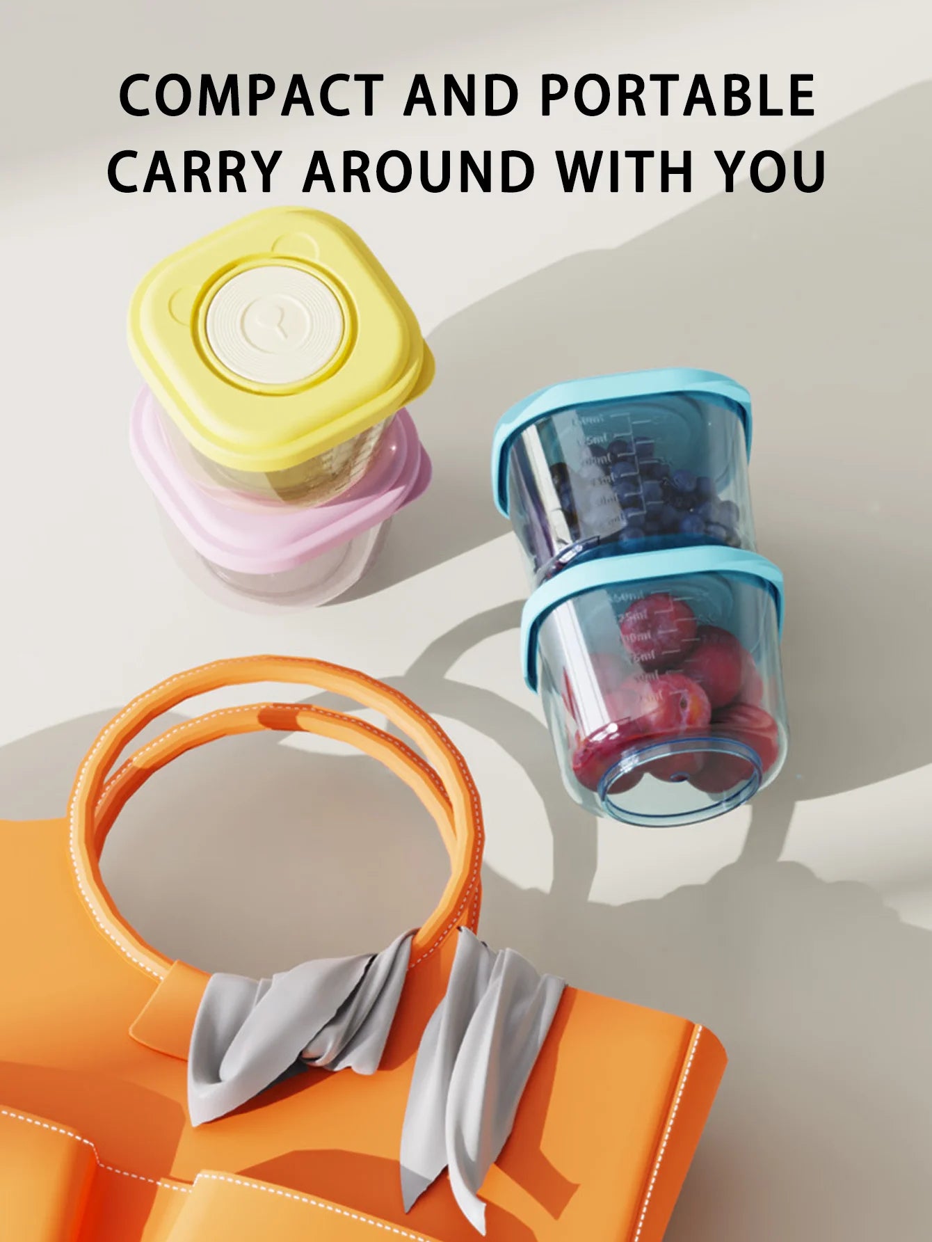 6 Pcs Baby Food Storage Containers - PP Material Steamable & Leak-Proof, Infant Feeding Bowls for Freshness, Stackable Organizer