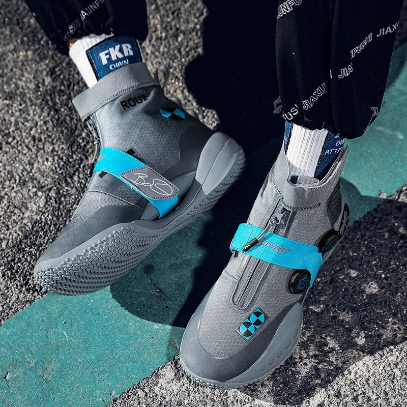 Men's Basketball Shoes Breathable Cushioning Non-Slip Wearable Runing Shoes Gym Training Athletic Basketball Sneakers for Women