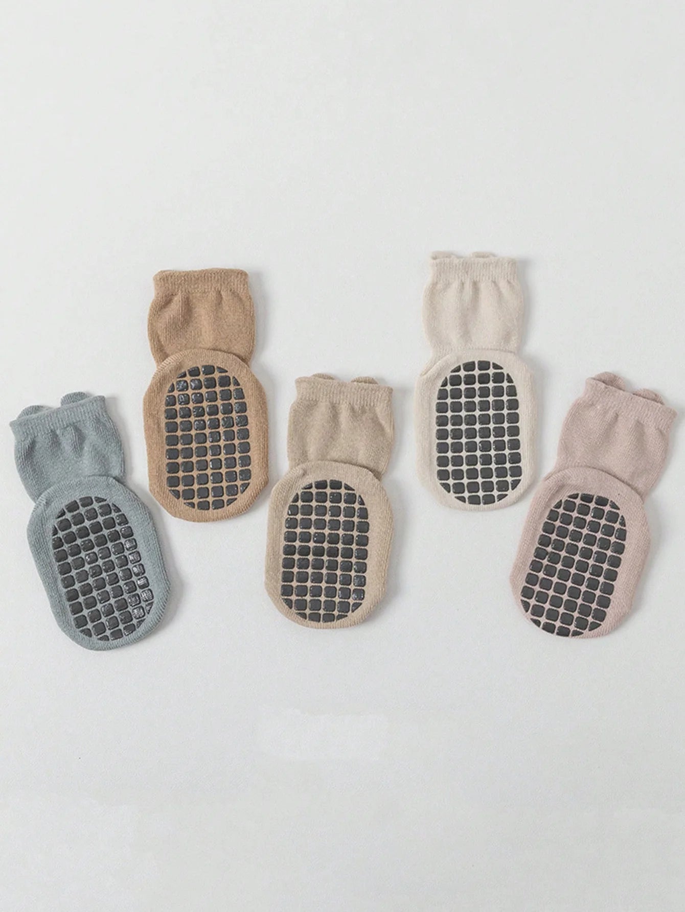5 Pairs of Baby Floor Socks for All Seasons Kidsren's Non-Slip Baby Toddler Socks Soft Bottom Indoor Cute Boys and Girls Socks