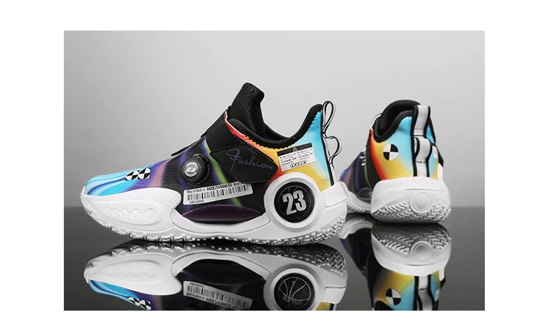 Men's Basketball Shoes Breathable Cushioning Non-Slip Wearable Runing Shoes Gym Training Athletic Basketball Sneakers for Women