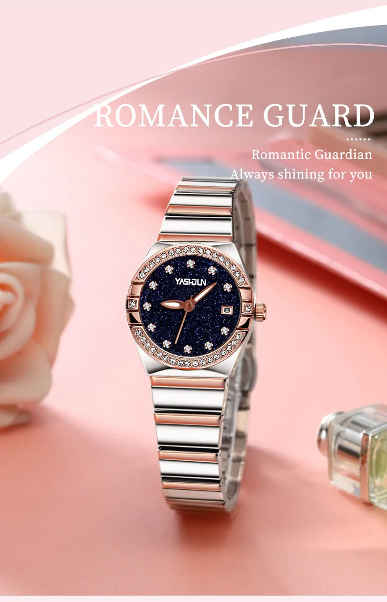 Luxury ladies' watch, mechanical wind waterproof stainless steel watch, high-quality quartz ladies' watch