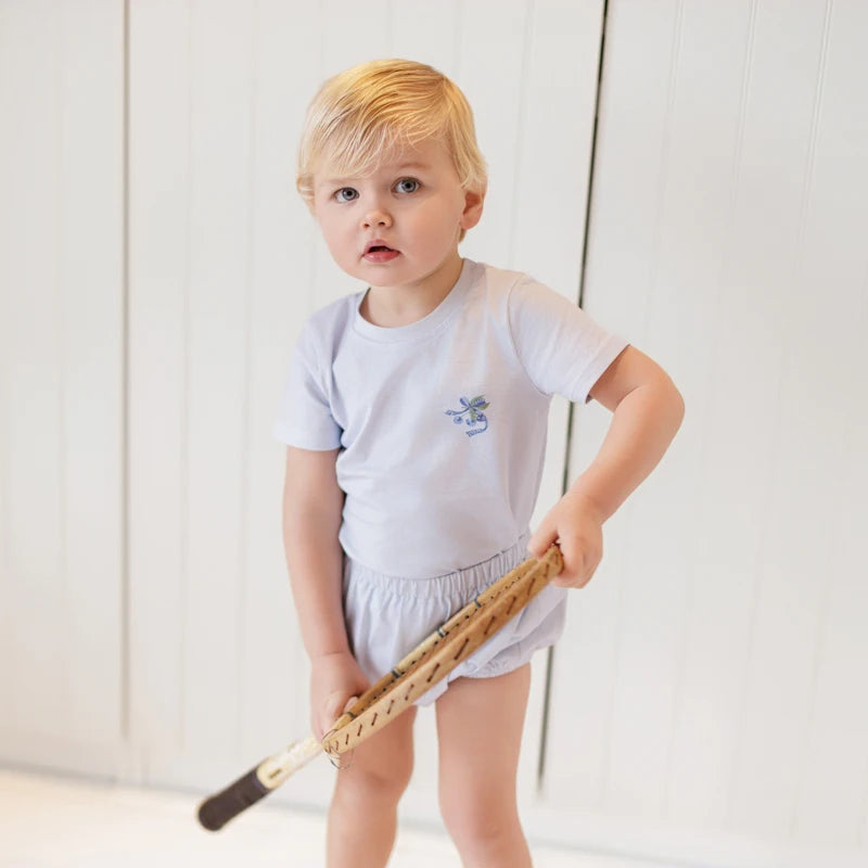 Ali Layette SS26 Striped And Cherry Collection Cotton Family Matching Hat  Blanket Rompers Sets