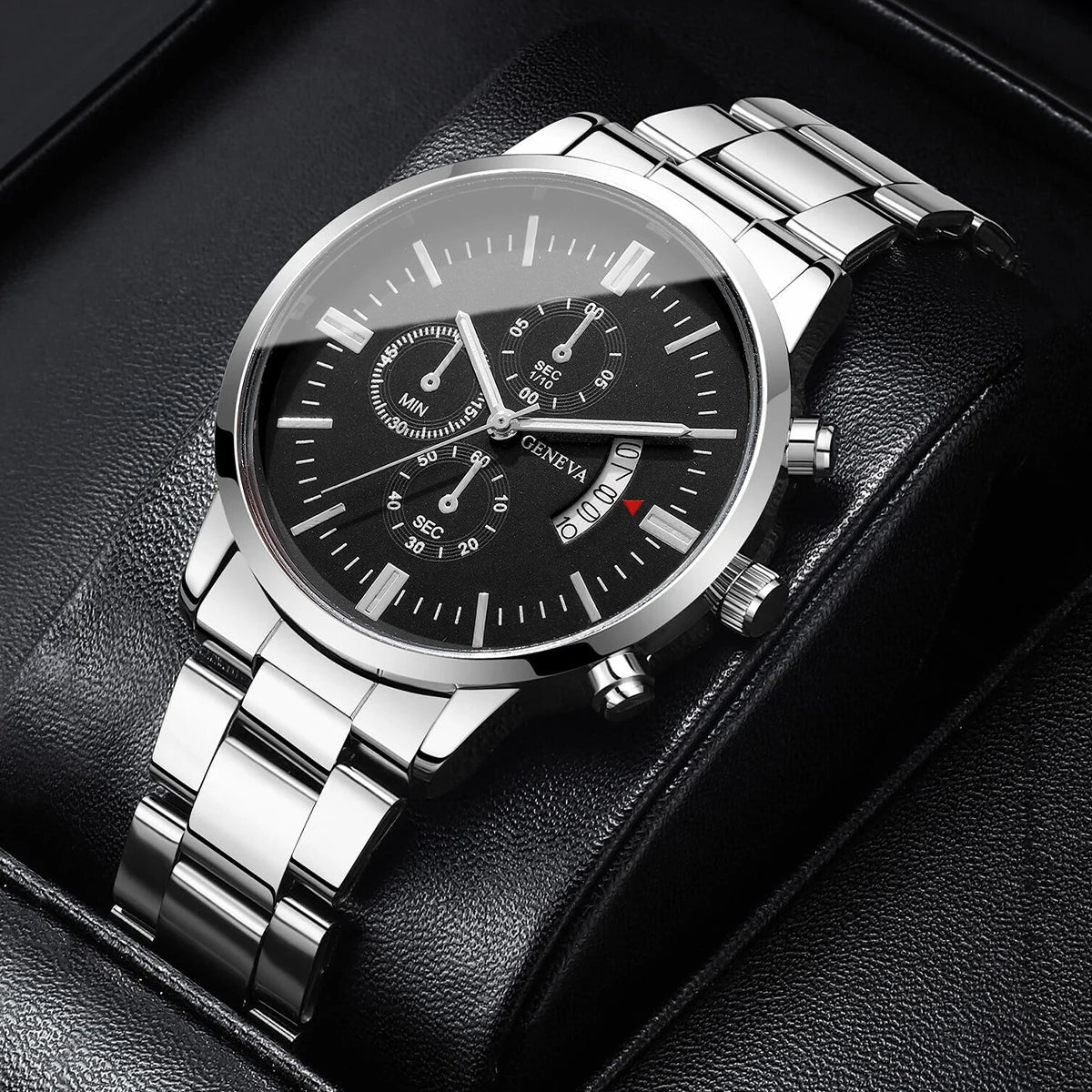 Luxury Men Business Watches Fashion Calendar Quartz Watch for Man Clock Relogio Masculino Montre Homme（Without Box）