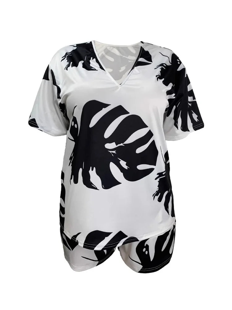 Womens Plus Size Two Piece Sets Trendy Matching Set Loose Fit Casual Summer Outfit Comfortable Stylish Wholesale Dropshipping