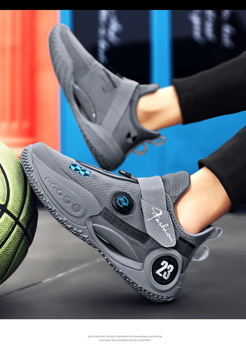 Men's Basketball Shoes Breathable Cushioning Non-Slip Wearable Runing Shoes Gym Training Athletic Basketball Sneakers for Women