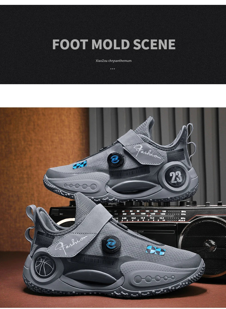 Men's Basketball Shoes Breathable Cushioning Non-Slip Wearable Runing Shoes Gym Training Athletic Basketball Sneakers for Women