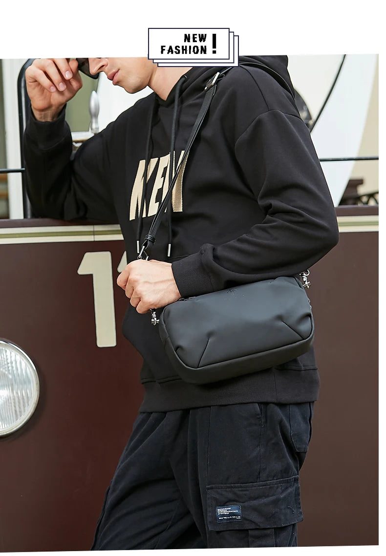 HcanKcan Shoulder Bag For Men Waterproof Handbag Man Crossbody Bag Korean Fashion Sling Bag Leisure Bag Male Husband Luxury Pack