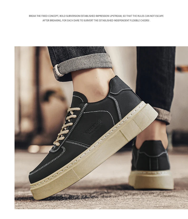 Men's Shoes - 2025 Autumn New Style - Versatile Casual Shoes for Men, Sporty, Outdoor, Anti-slip and Wear-resistant Sneakers