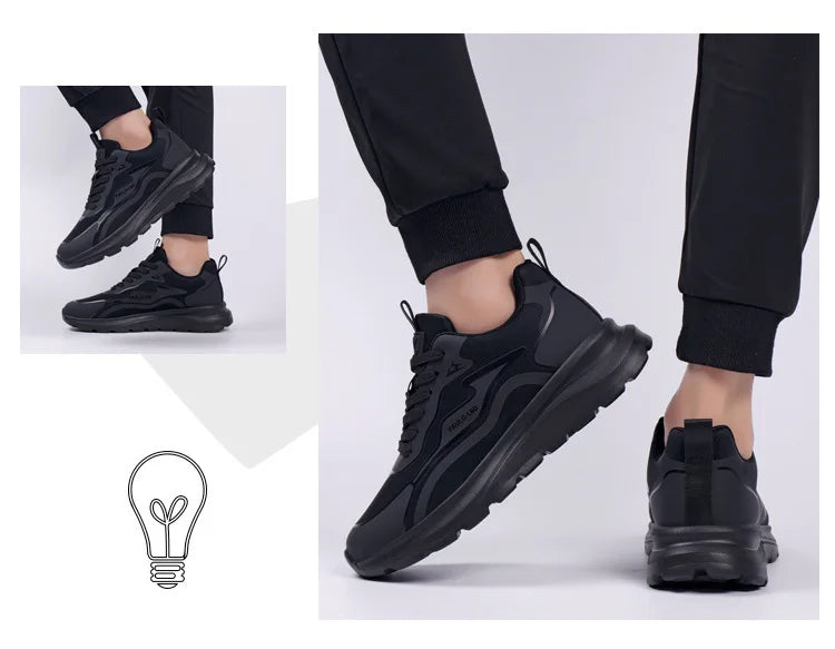 Men's shoes 2026 new trendy soft soled casual shoes for spring and summer, breathable and comfortable running sports shoes