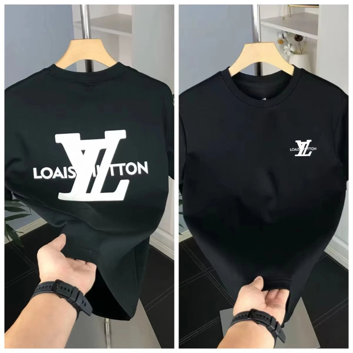 Luxury Clothing Brand 100%Cotton shirt spring summer Men's Women's high quality Classic Designer Short Sleeve O-Neck T-shirt