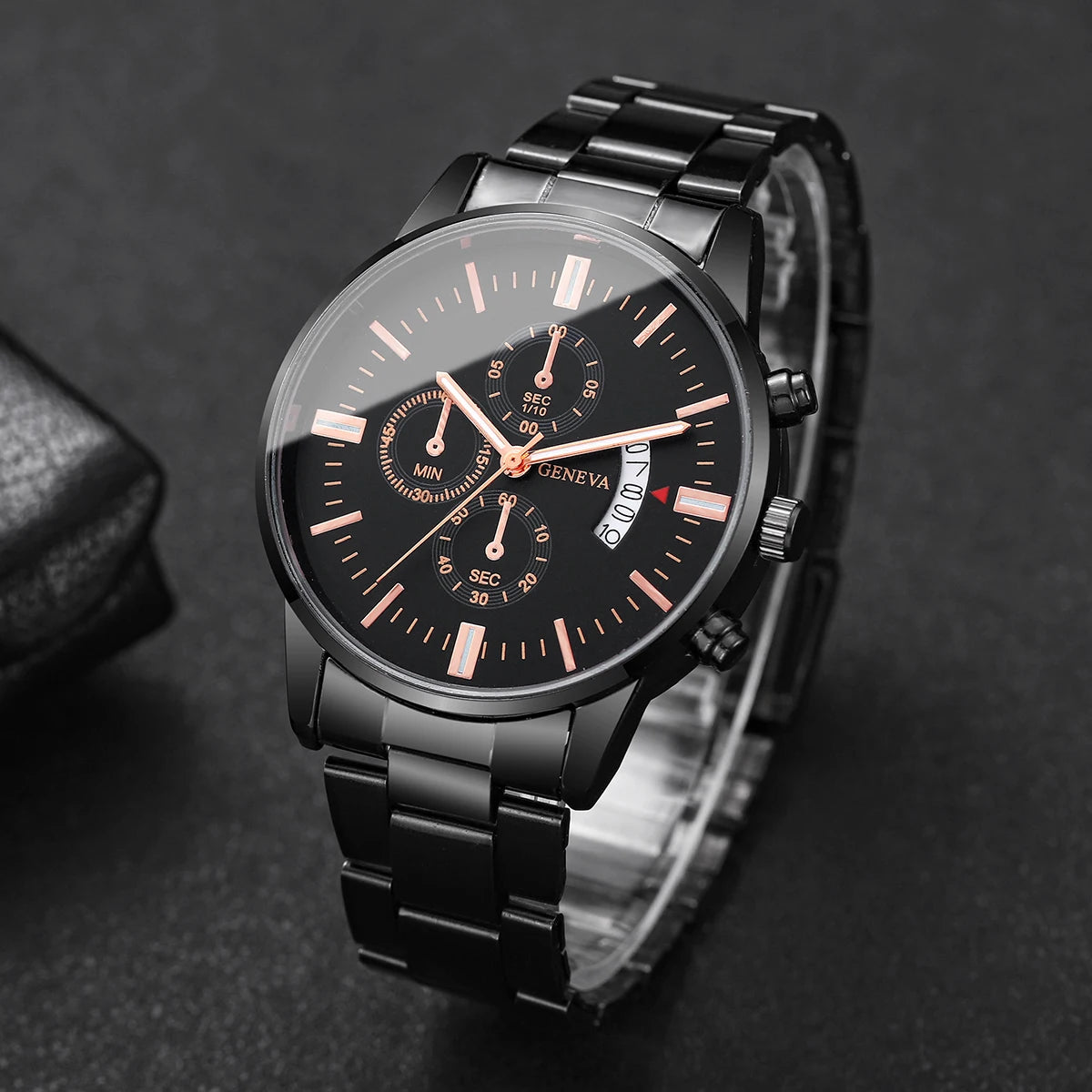 Luxury Men Business Watches Fashion Calendar Quartz Watch for Man Clock Relogio Masculino Montre Homme（Without Box）