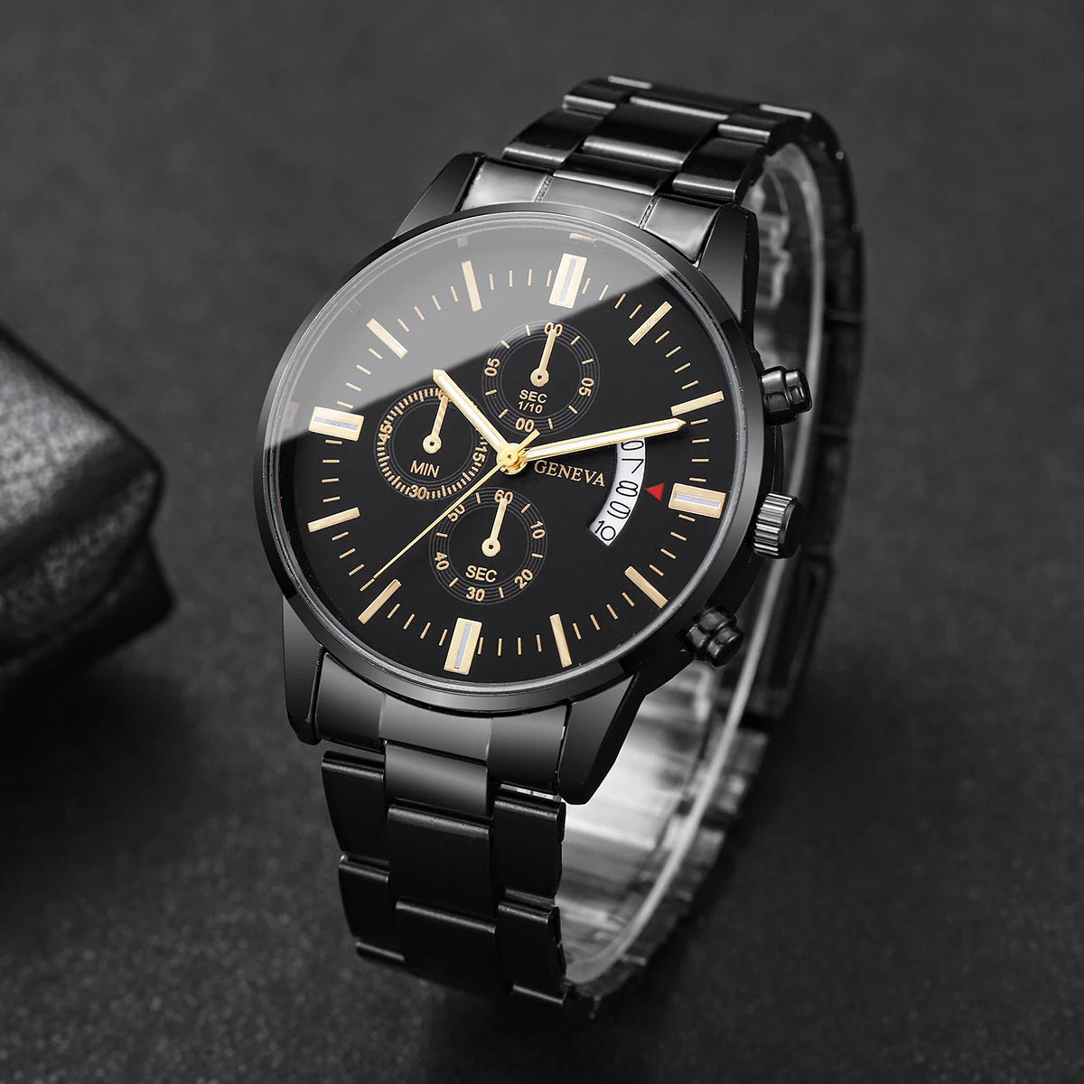 Luxury Men Business Watches Fashion Calendar Quartz Watch for Man Clock Relogio Masculino Montre Homme（Without Box）