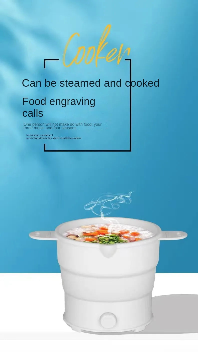 Multi Portable Foldable Pot for Travel Baby Milk Warmer Kettle Electric Cook Hot Pot Water Boiler Porridge Pot for Baby