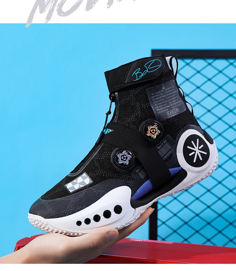 Men's Basketball Shoes Breathable Cushioning Non-Slip Wearable Runing Shoes Gym Training Athletic Basketball Sneakers for Women