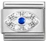 2025 New Original Luxury Zircon Love Italian Charm Links Fit 9mm Bracelet Stainless Steel Jewelry Making