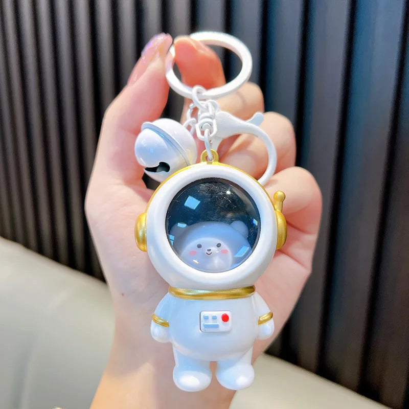 Cute Bear Bag Small Night Light Keychains Kawaii Bags Hang Web Celebrity Atmosphere Light Key Chain