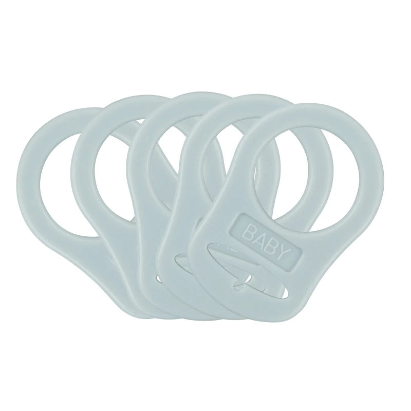 5Pcs Multi Colors Silicone Baby Dummy Pacifier Holder Clip Adapter for MAM Rings New