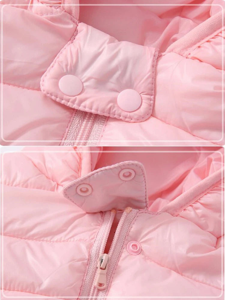 Kids Dinosaur Hooded Winter Jacket