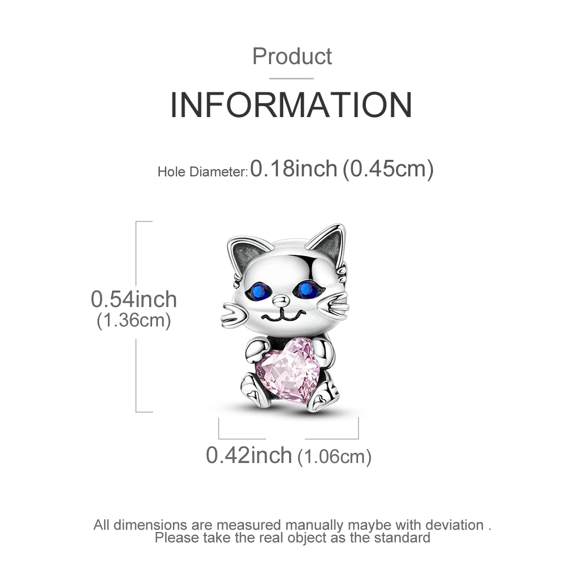 Original Charms 925 Silver Cute Animals Cat Bear Bead For Silver Bracelet Diy Fahsion Jewelry