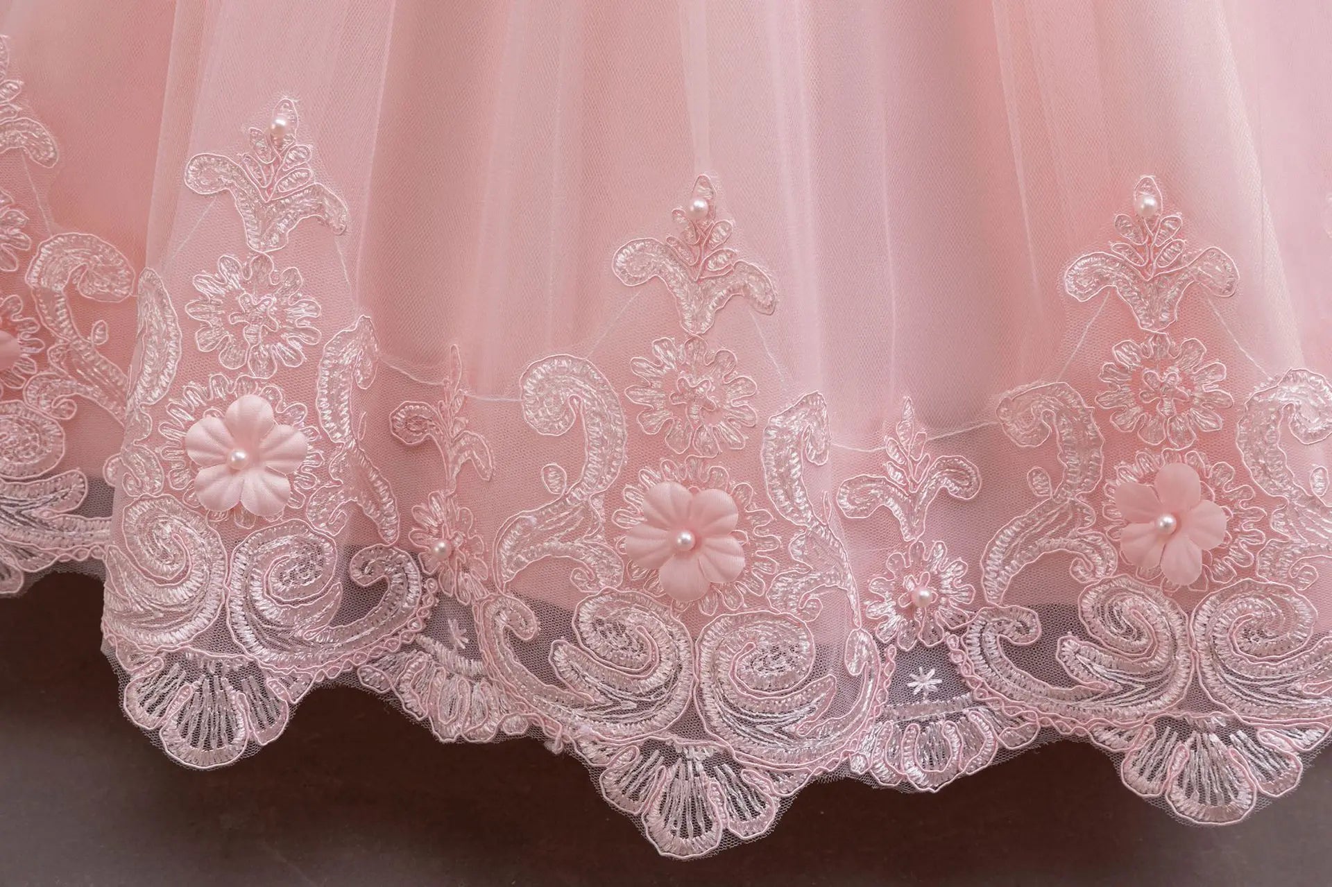 New Long Sleeve Elegant Dress for Young Girls Flower Girl Wedding Dresses Lace Formal White Clothes From 4 to12 Years