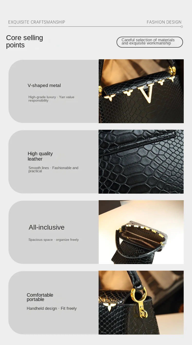 fashionable and versatile handbag with a high-end feel. It's a niche bag for middle-aged moms to carry diagonally